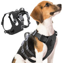SlowTon No Pull Dog Harness - Lightweight Escape Proof Dog Harness with Handle Adjustable Reflective Dog Vest Harness for Small Medium Large Dogs Easy Walking Training Hiking (BlackM)